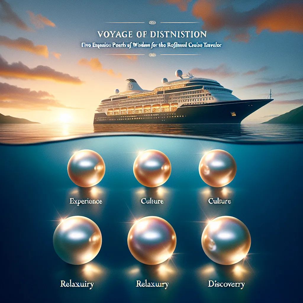 The Voyage of Distinction: Five Exquisite Pearls of Wisdom for the Refined Cruise Traveler