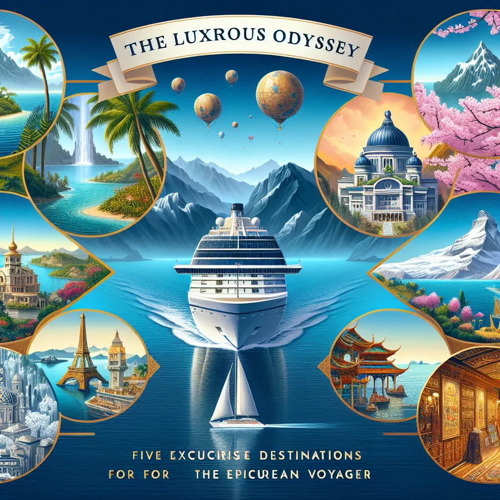 The Luxurious Odyssey: Five Exquisite Cruise Destinations for the Epicurean Voyager